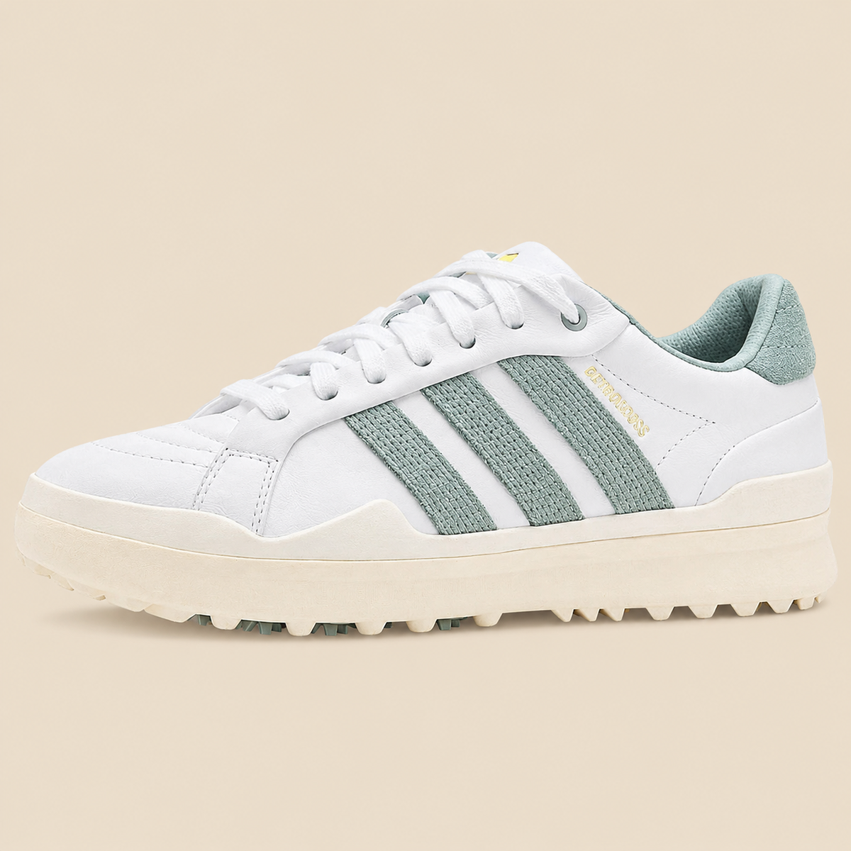 adidas Retrocross Gripmore Golf Shoes — side view on cream background
