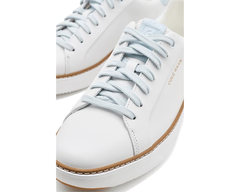 Cole Haan GrandPro Topspin Court Sneakers — lace and leather detail